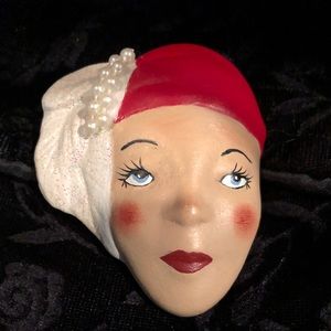 One Of A Kind Hand Painted Brooch